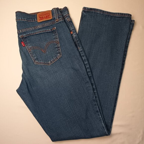 Levi's 415 Relaxed Bootcut Jeans Size 31/12 Mid Rise Medium Wash - Picture 1 of 9